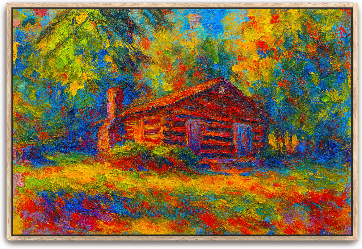 Red River Meeting House - Abstract Expressionism - Scriptures Illustrated
