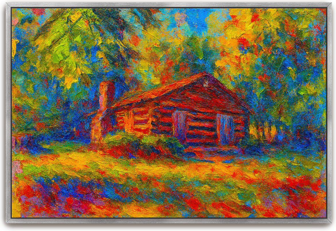Red River Meeting House - Abstract Expressionism - Scriptures Illustrated