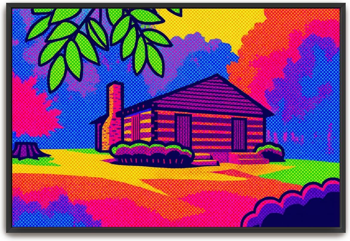 Red River Meeting House - Pop Art - Scriptures Illustrated