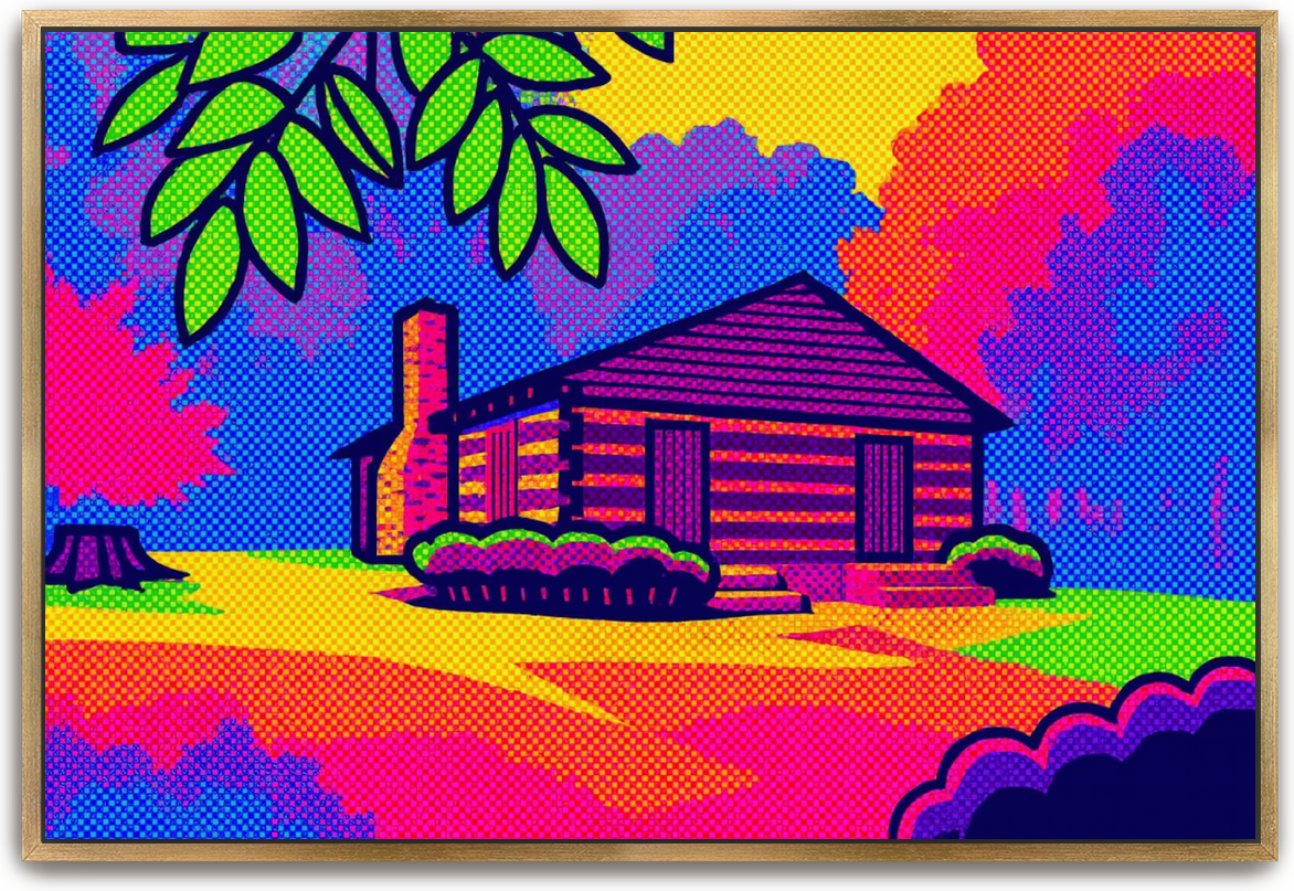 Red River Meeting House - Pop Art - Scriptures Illustrated