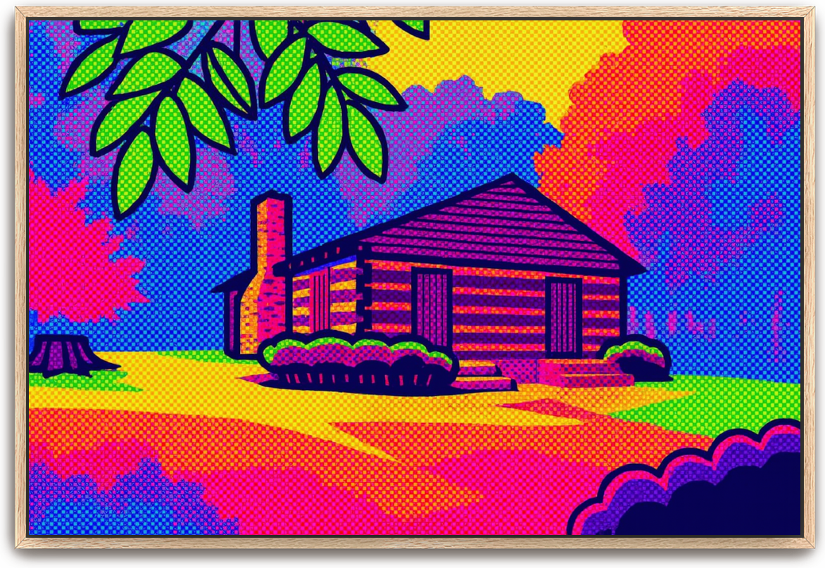 Red River Meeting House - Pop Art - Scriptures Illustrated