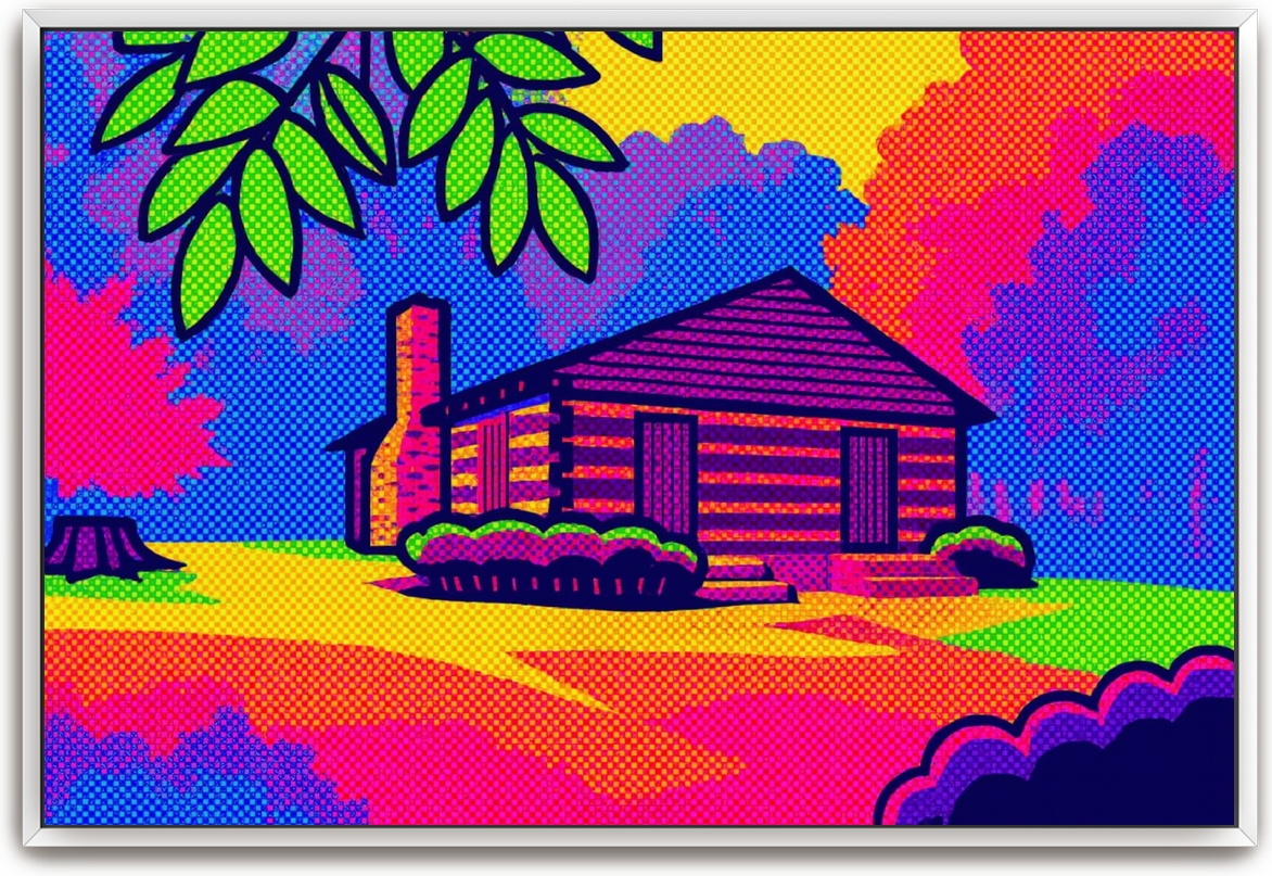 Red River Meeting House - Pop Art - Scriptures Illustrated