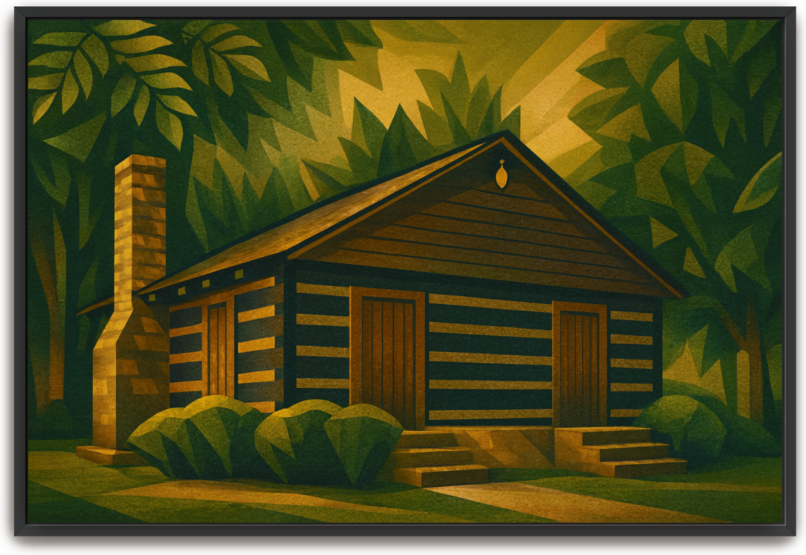 Red River Meeting House - Art Deco 2 - Scriptures Illustrated