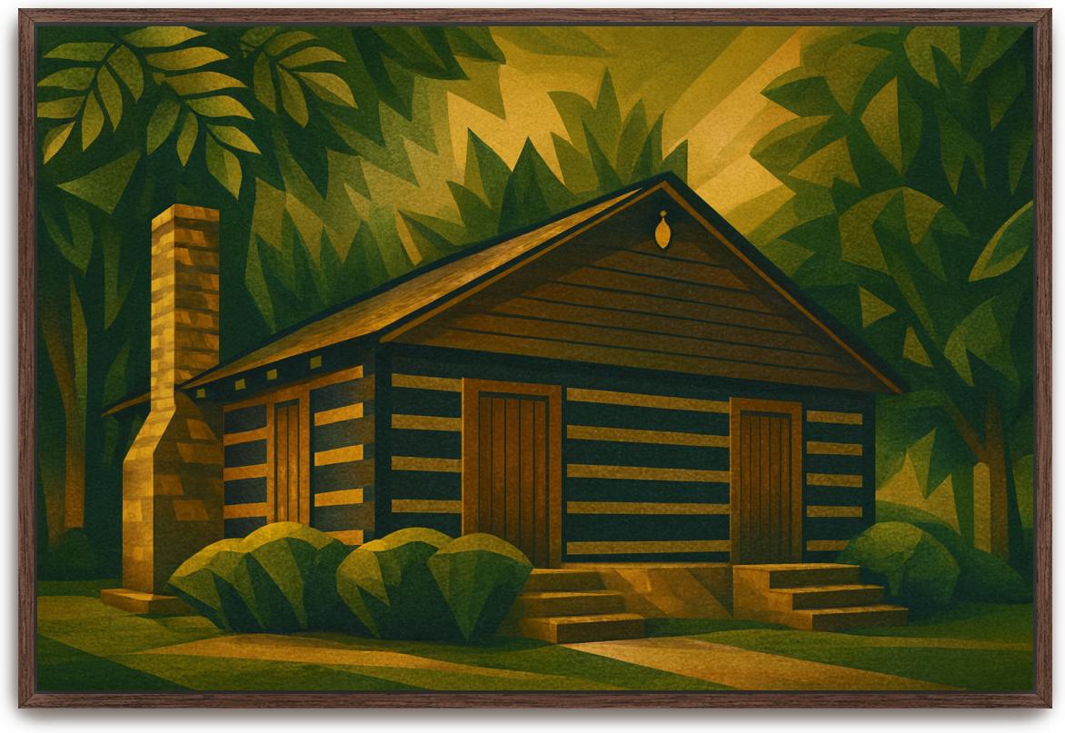 Red River Meeting House - Art Deco 2 - Scriptures Illustrated