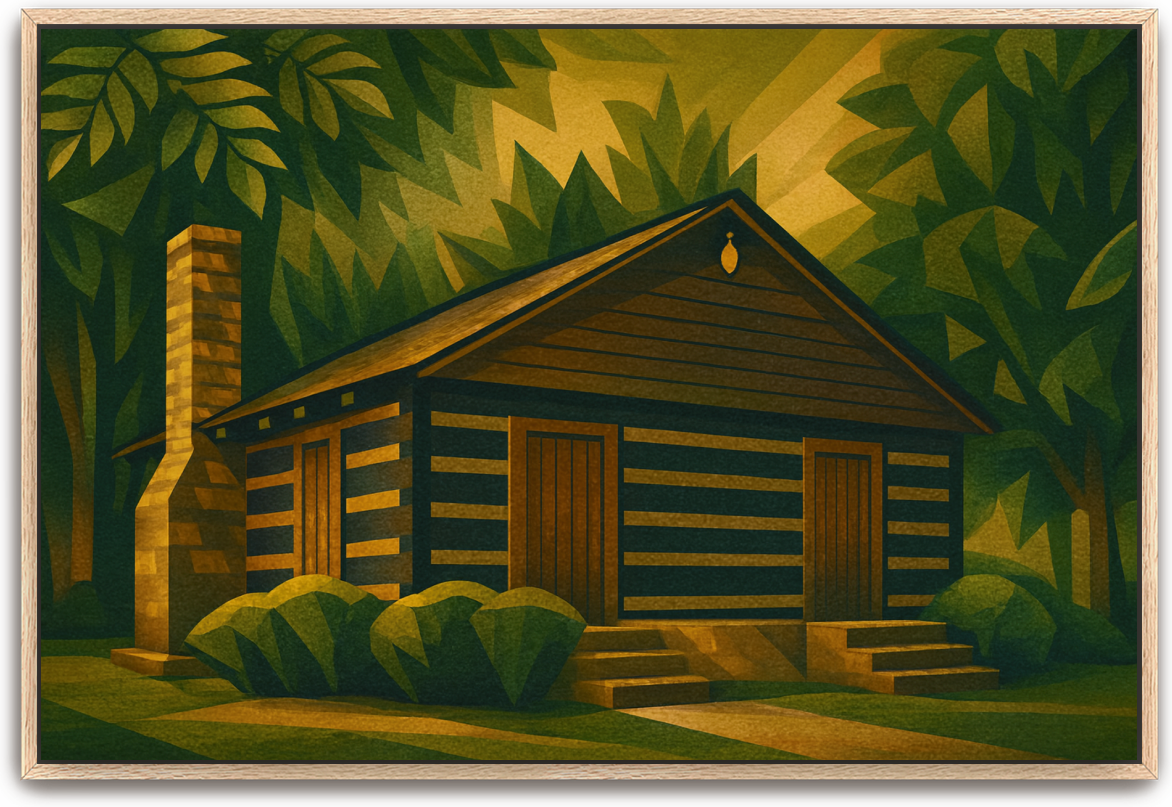 Red River Meeting House - Art Deco 2 - Scriptures Illustrated