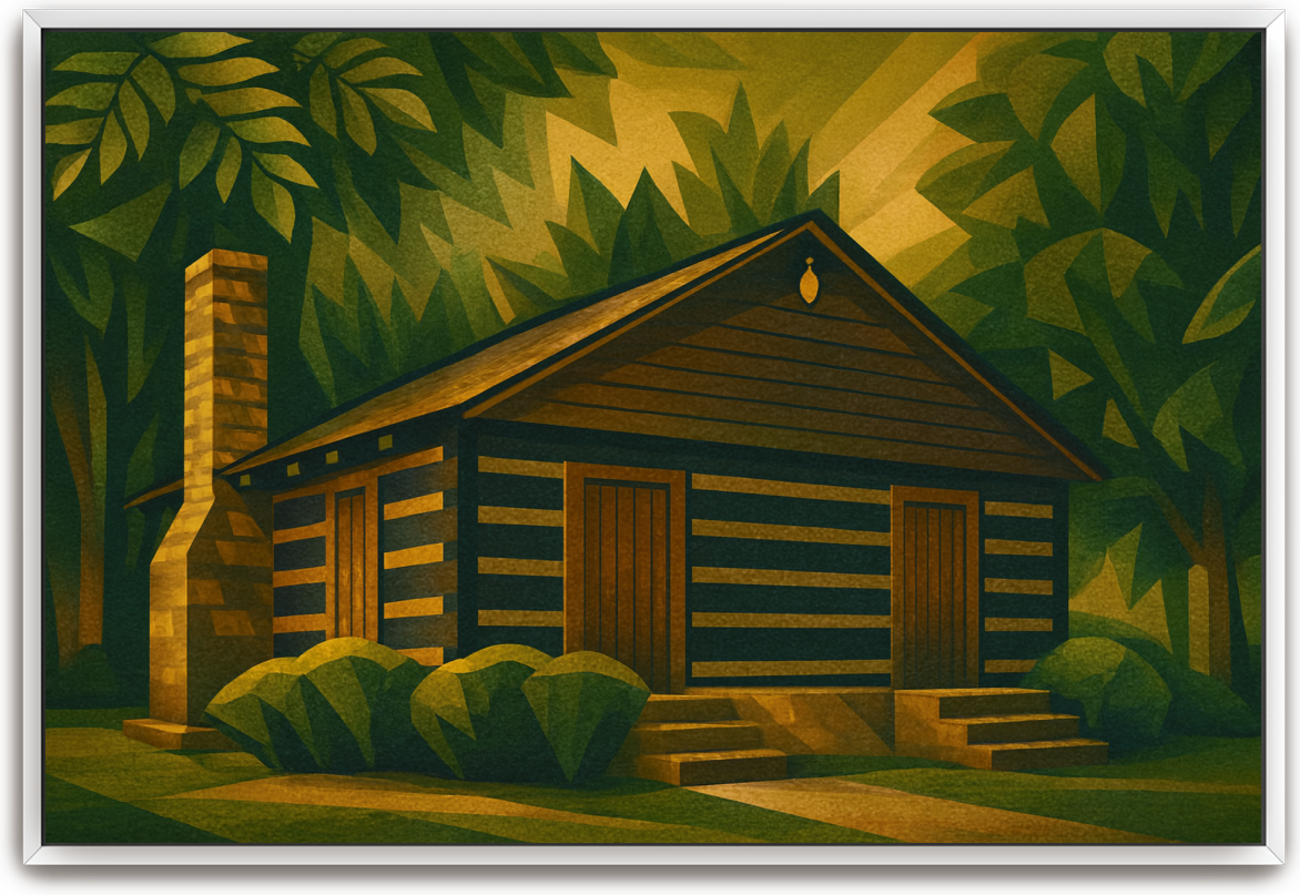 Red River Meeting House - Art Deco 2 - Scriptures Illustrated