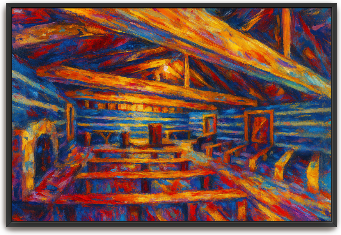 Red River Meeting House - Abstract Expressionism 3 - Scriptures Illustrated
