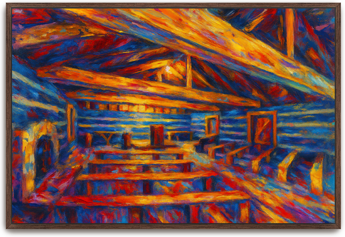 Red River Meeting House - Abstract Expressionism 3 - Scriptures Illustrated