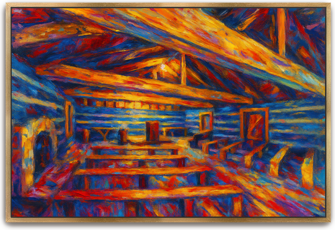 Red River Meeting House - Abstract Expressionism 3 - Scriptures Illustrated
