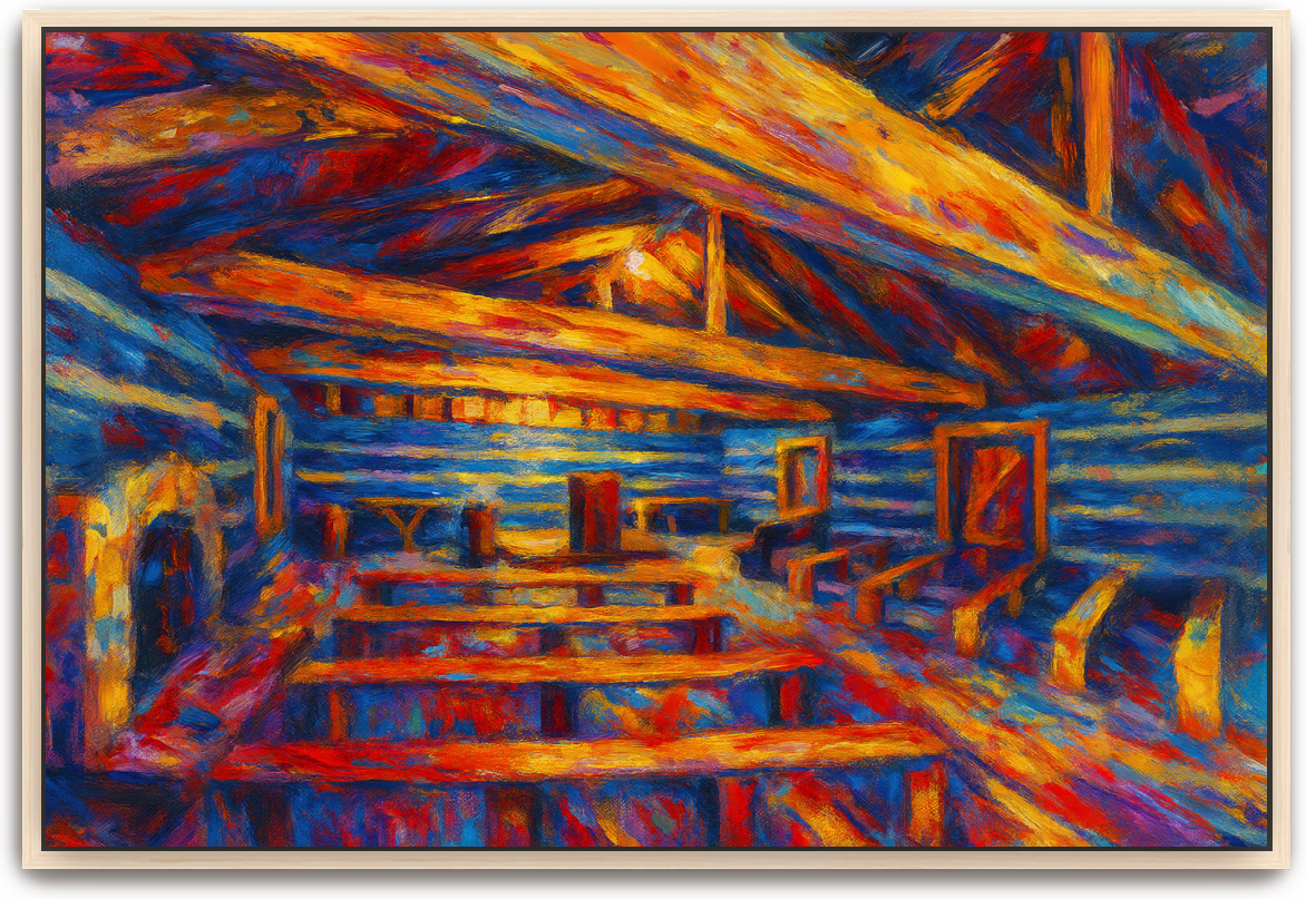 Red River Meeting House - Abstract Expressionism 3 - Scriptures Illustrated