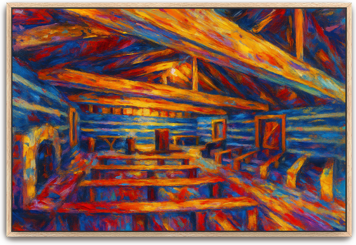 Red River Meeting House - Abstract Expressionism 3 - Scriptures Illustrated