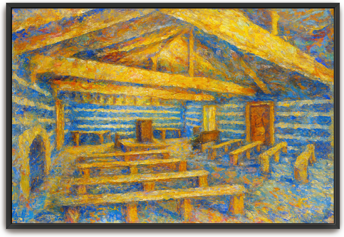 Red River Meeting House - Impressionism 2 - Scriptures Illustrated