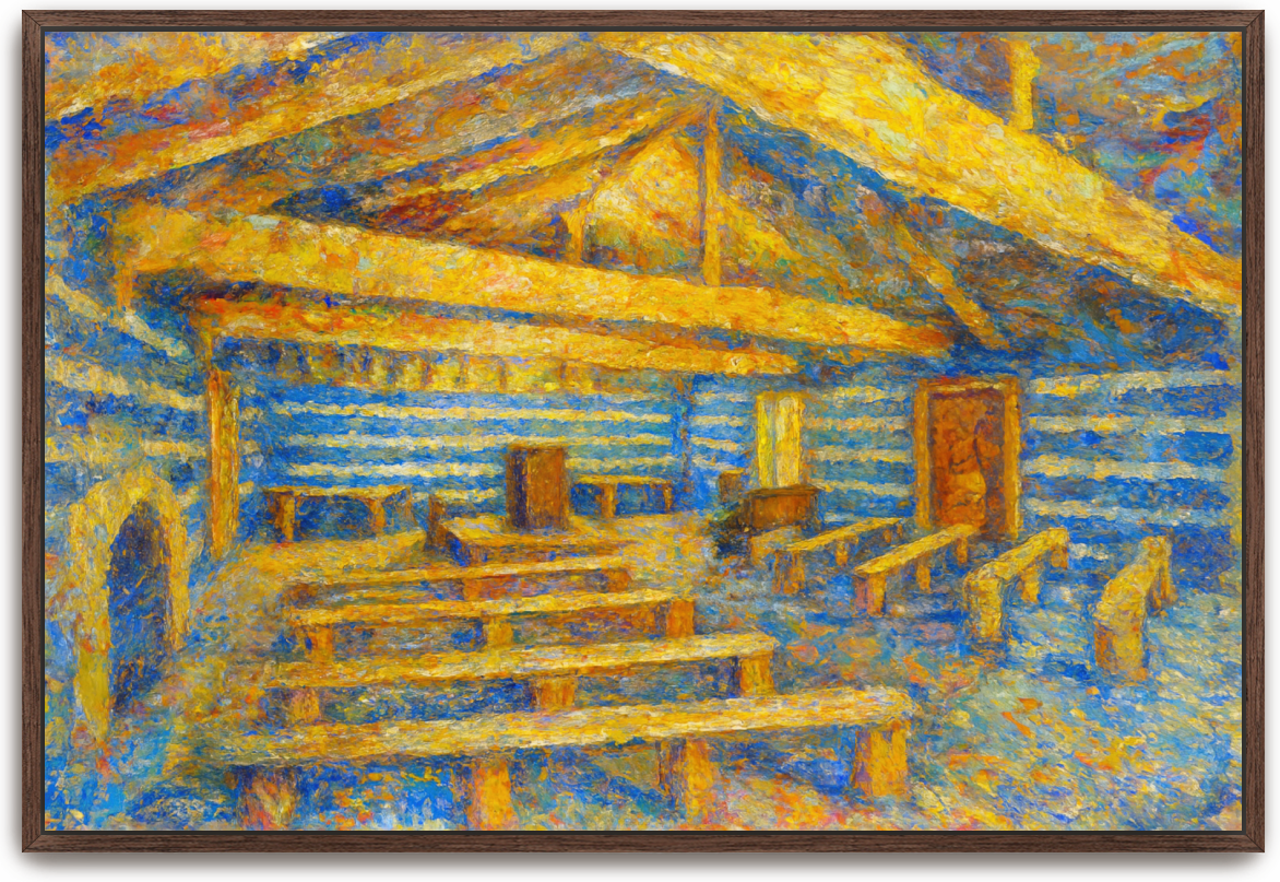 Red River Meeting House - Impressionism 2 - Scriptures Illustrated