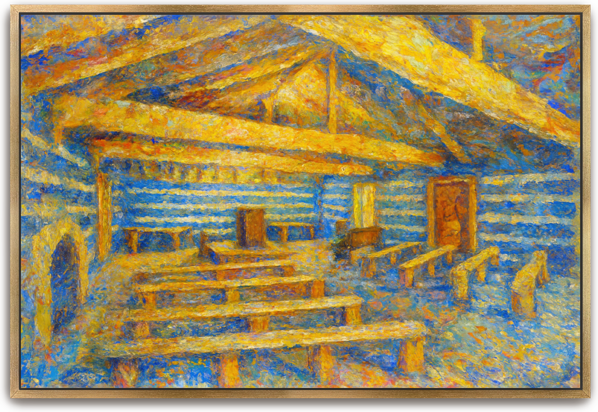 Red River Meeting House - Impressionism 2 - Scriptures Illustrated