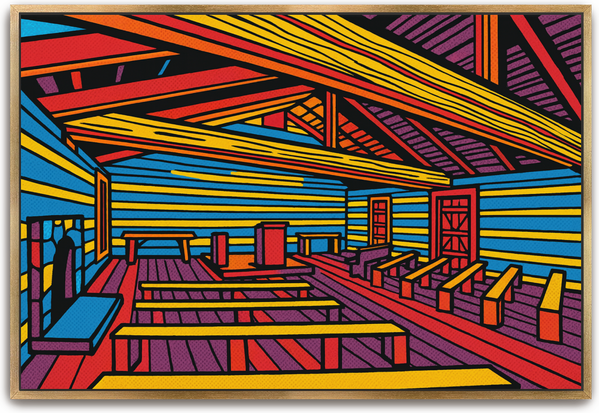Red River Meeting House - Pop Art 3 - Scriptures Illustrated