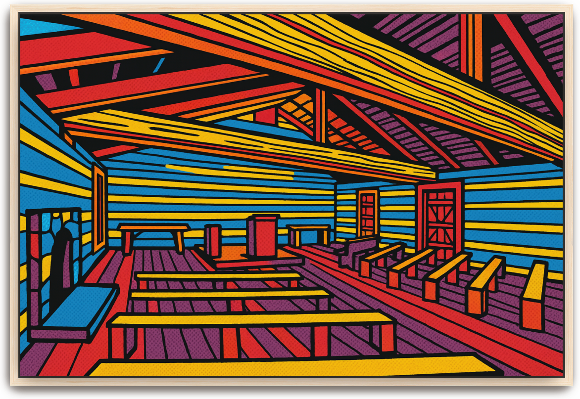 Red River Meeting House - Pop Art 3 - Scriptures Illustrated