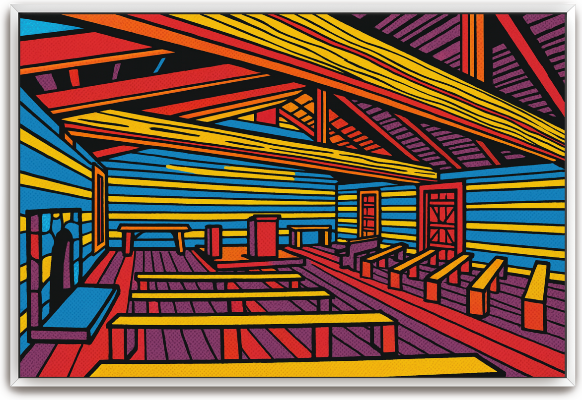 Red River Meeting House - Pop Art 3 - Scriptures Illustrated