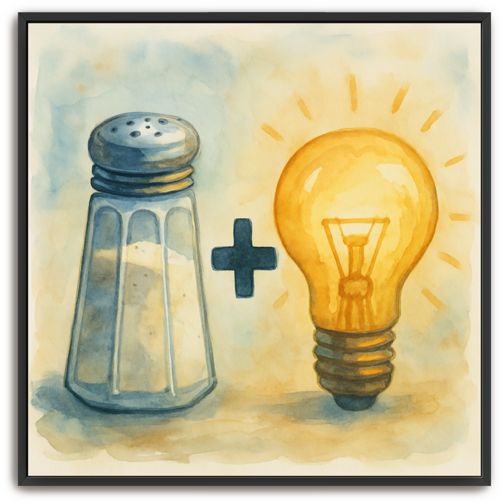 Salt + Light - Watercolor - Scriptures Illustrated