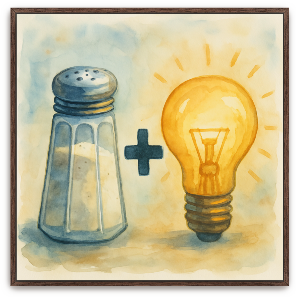 Salt + Light - Watercolor - Scriptures Illustrated