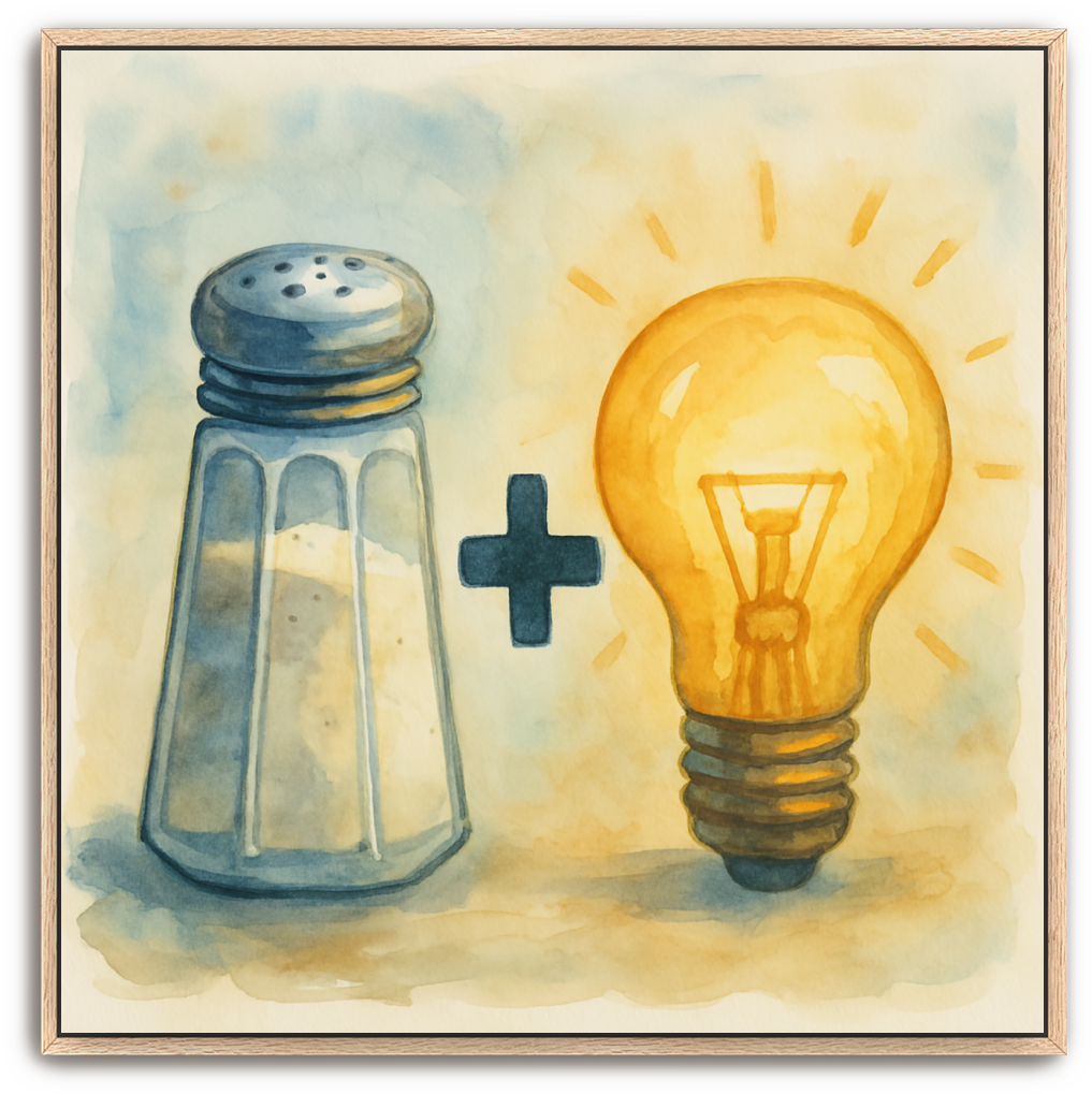 Salt + Light - Watercolor - Scriptures Illustrated