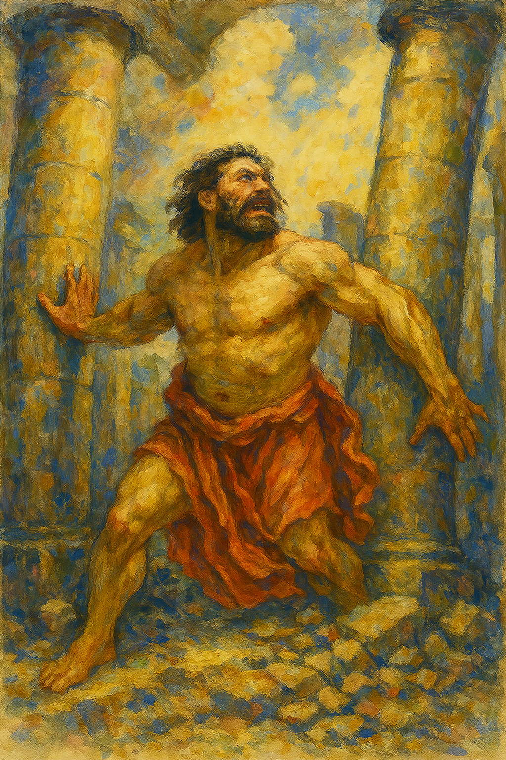 Samson's Sacrifice - Impressionism - Scriptures Illustrated