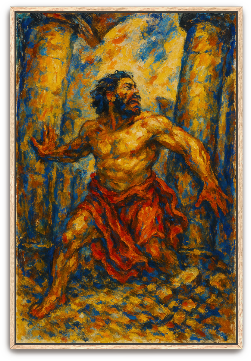 Samson's Sacrifice - Abstract Expressionism - Scriptures Illustrated