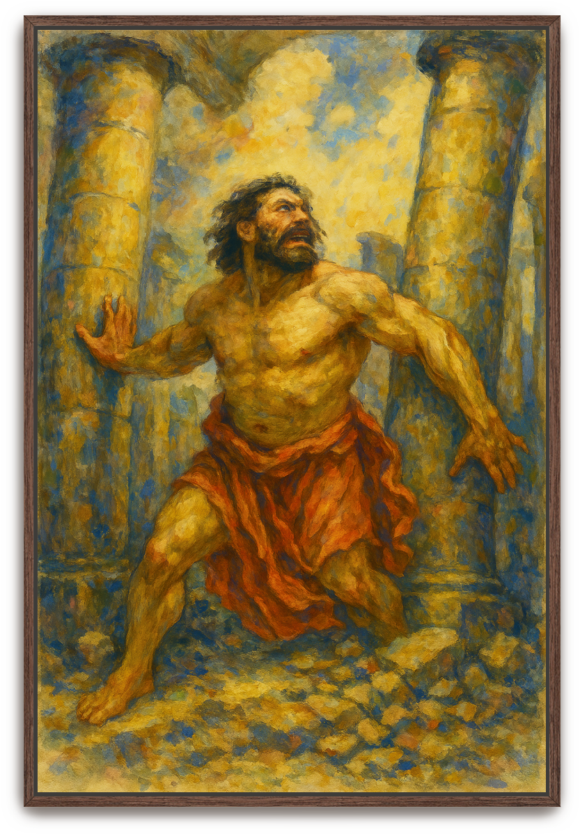 Samson's Sacrifice - Impressionism - Scriptures Illustrated