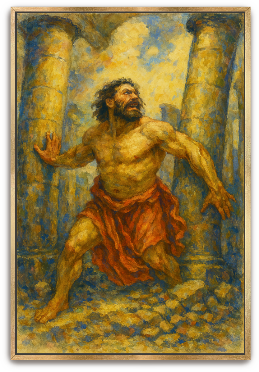 Samson's Sacrifice - Impressionism - Scriptures Illustrated
