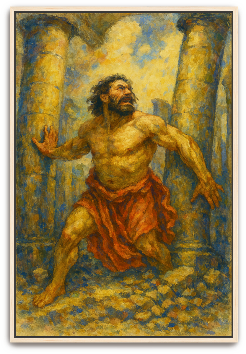 Samson's Sacrifice - Impressionism - Scriptures Illustrated