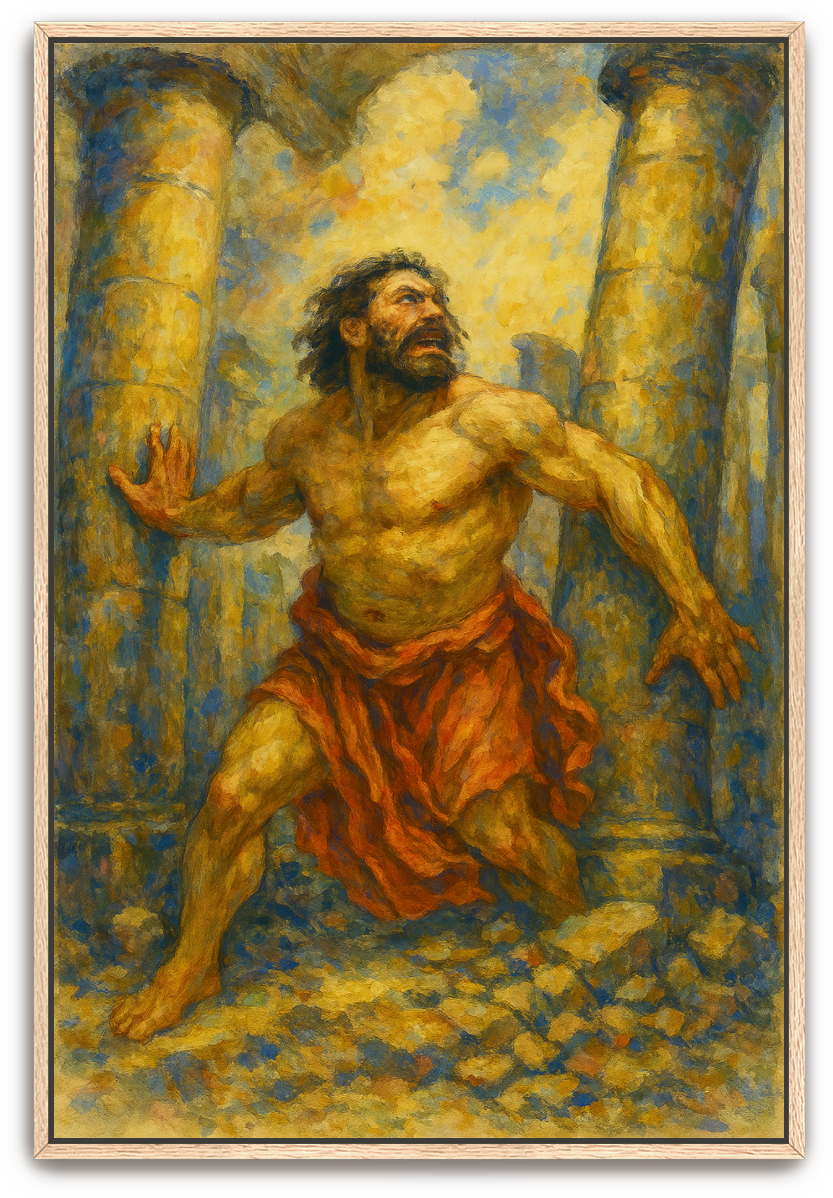 Samson's Sacrifice - Impressionism - Scriptures Illustrated