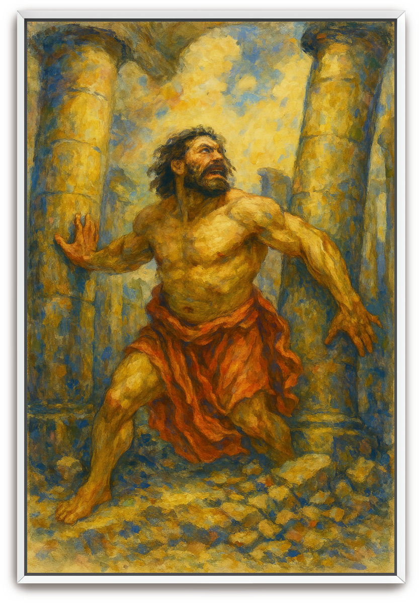 Samson's Sacrifice - Impressionism - Scriptures Illustrated