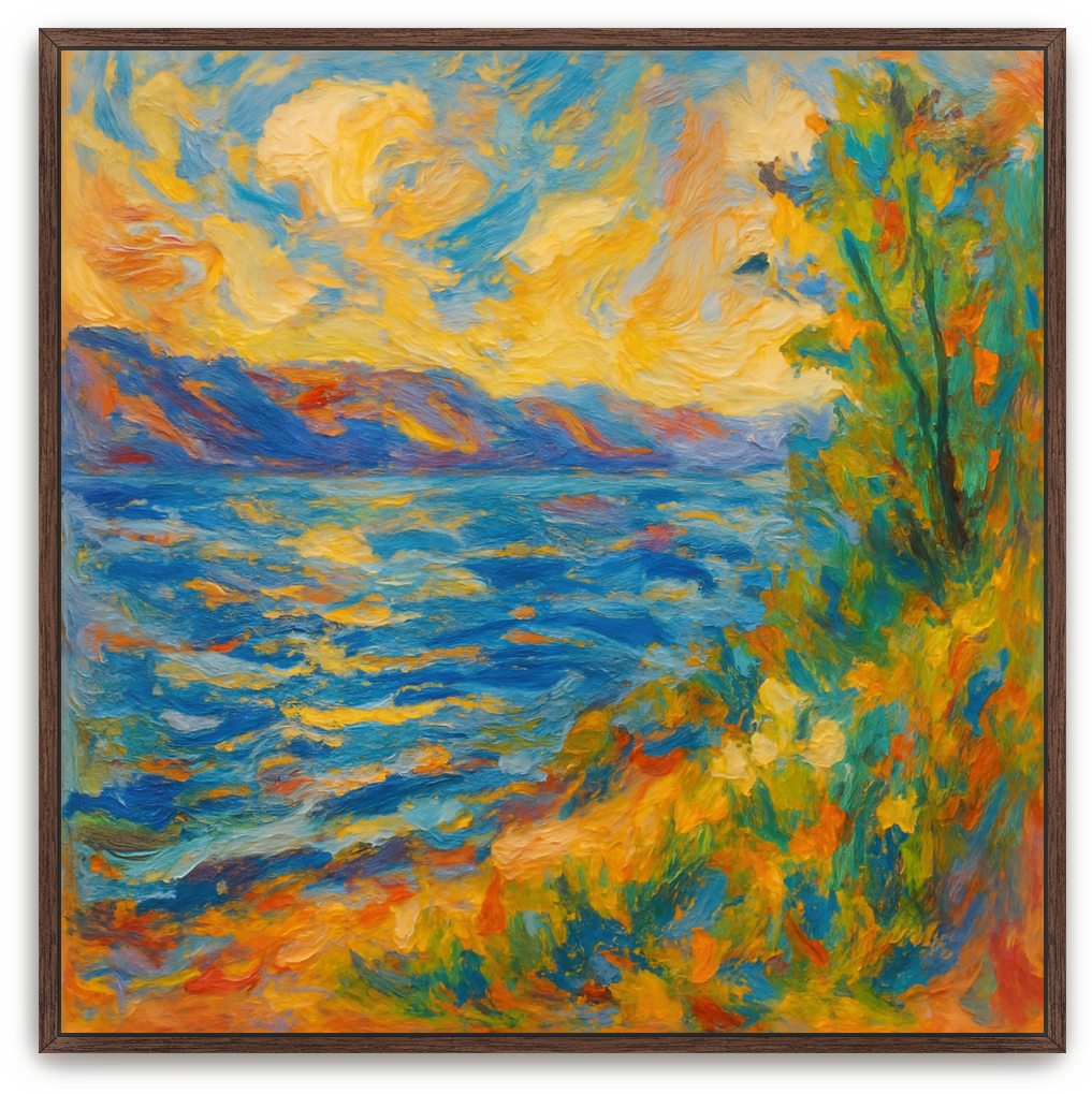 Sea of Galilee - Abstract Expressionism - Scriptures Illustrated