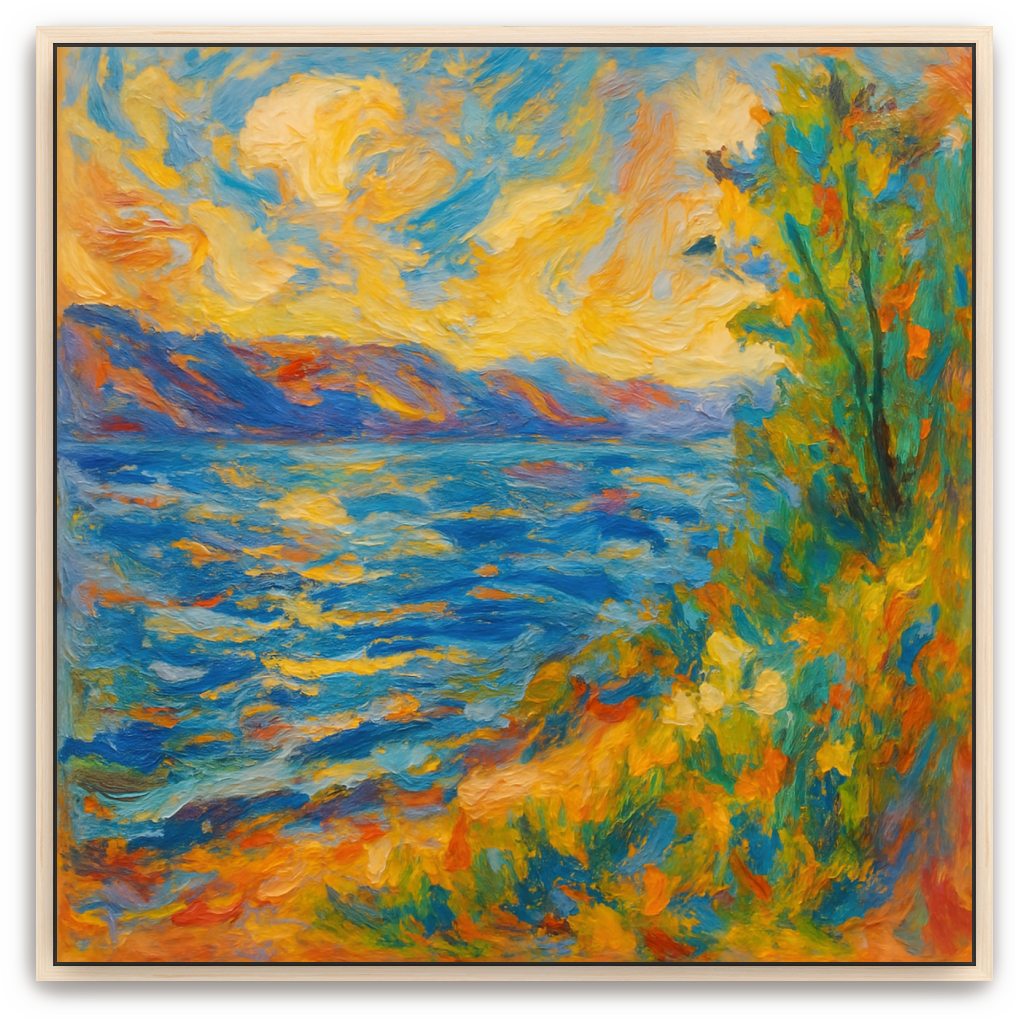 Sea of Galilee - Abstract Expressionism - Scriptures Illustrated