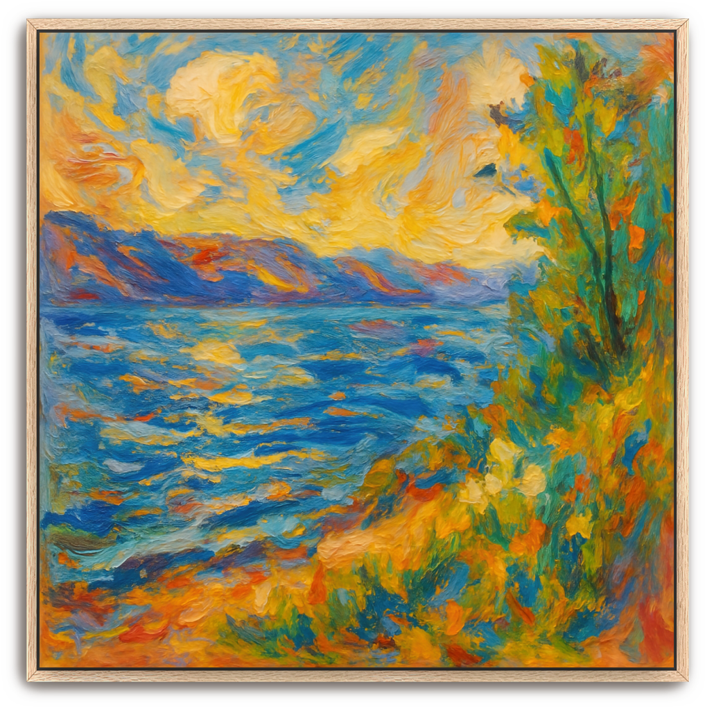 Sea of Galilee - Abstract Expressionism - Scriptures Illustrated