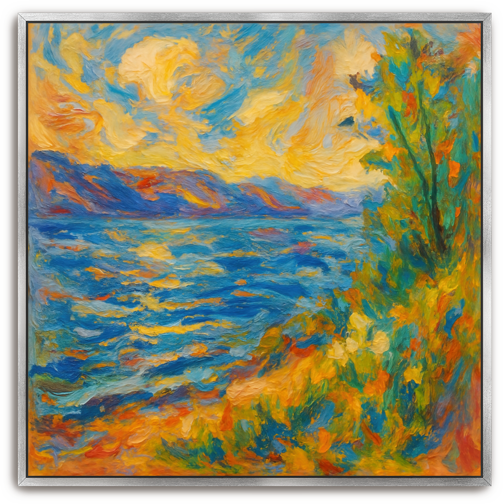 Sea of Galilee - Abstract Expressionism - Scriptures Illustrated