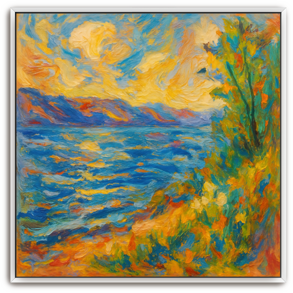 Sea of Galilee - Abstract Expressionism - Scriptures Illustrated