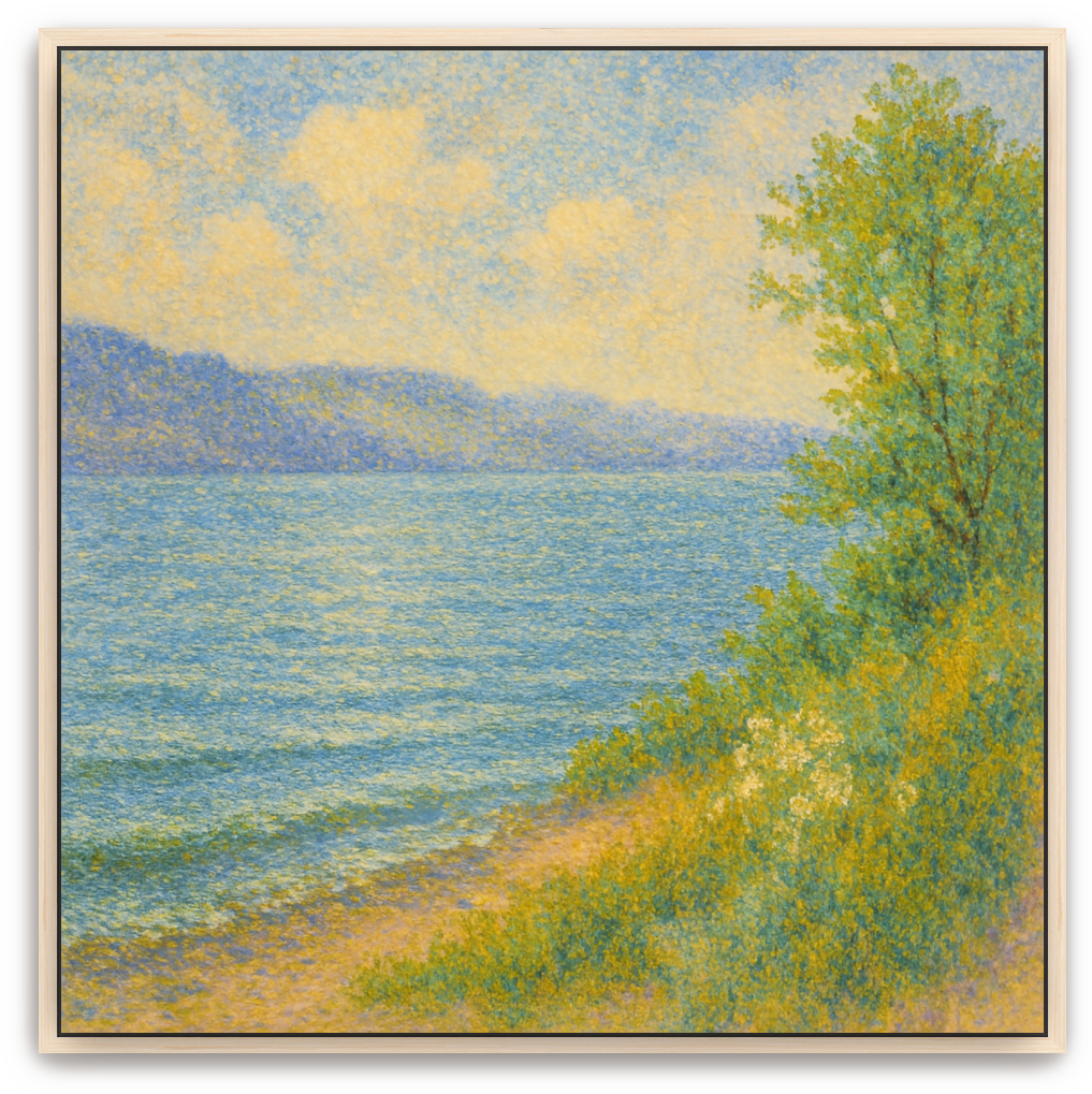 Sea of Galilee - Pointillism - Scriptures Illustrated