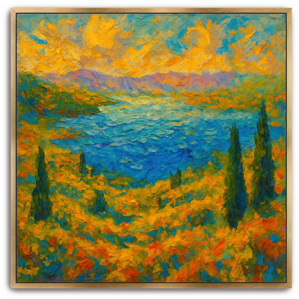 Sea of Galilee 2 - Abstract Expressionism - Scriptures Illustrated