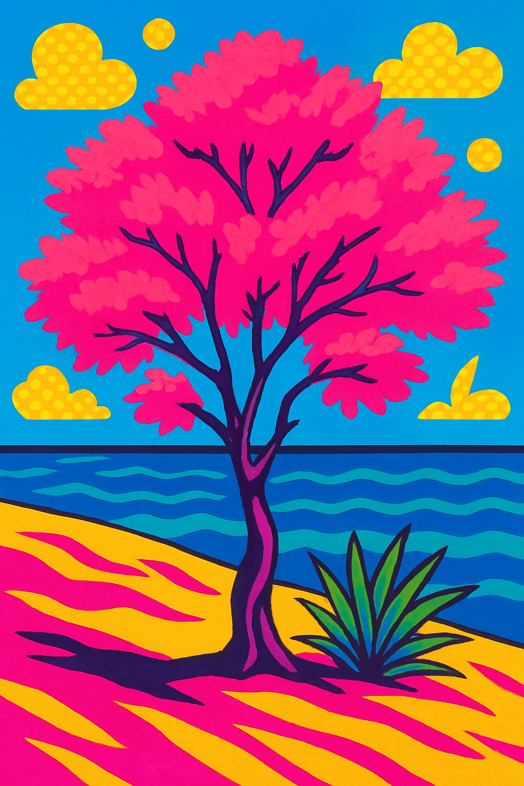 Tamarisk Tree - Pop Art - Scriptures Illustrated