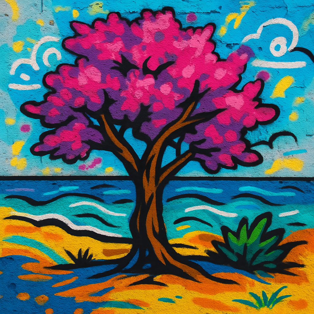 Tamarisk Tree - Street Art - Scriptures Illustrated