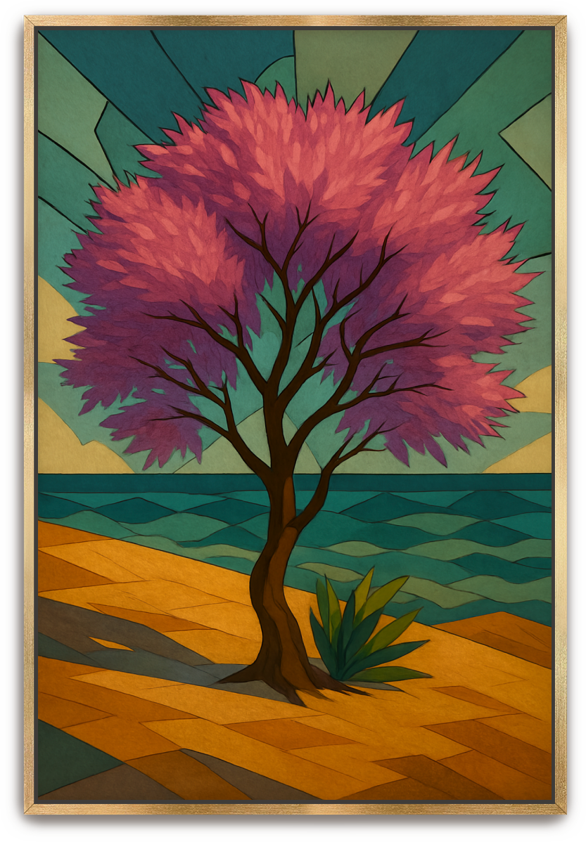 Tamarisk Tree - Art Deco - Scriptures Illustrated