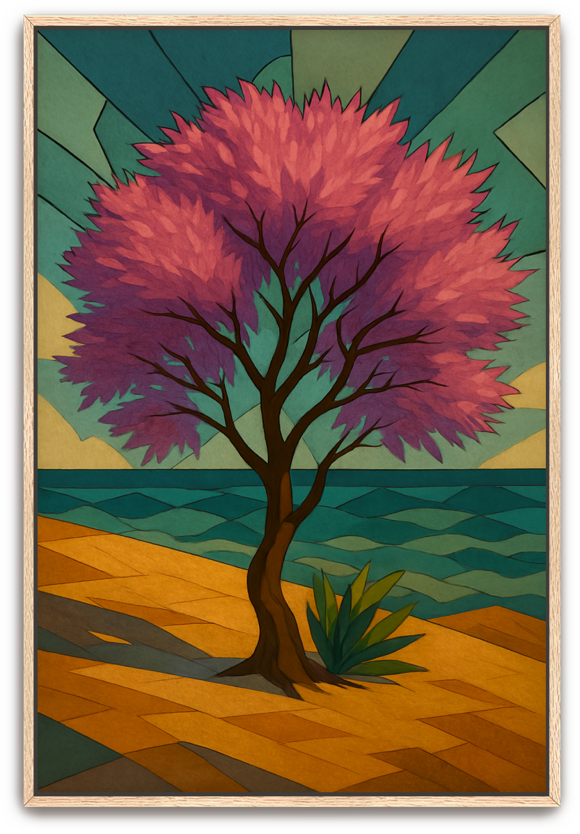 Tamarisk Tree - Art Deco - Scriptures Illustrated