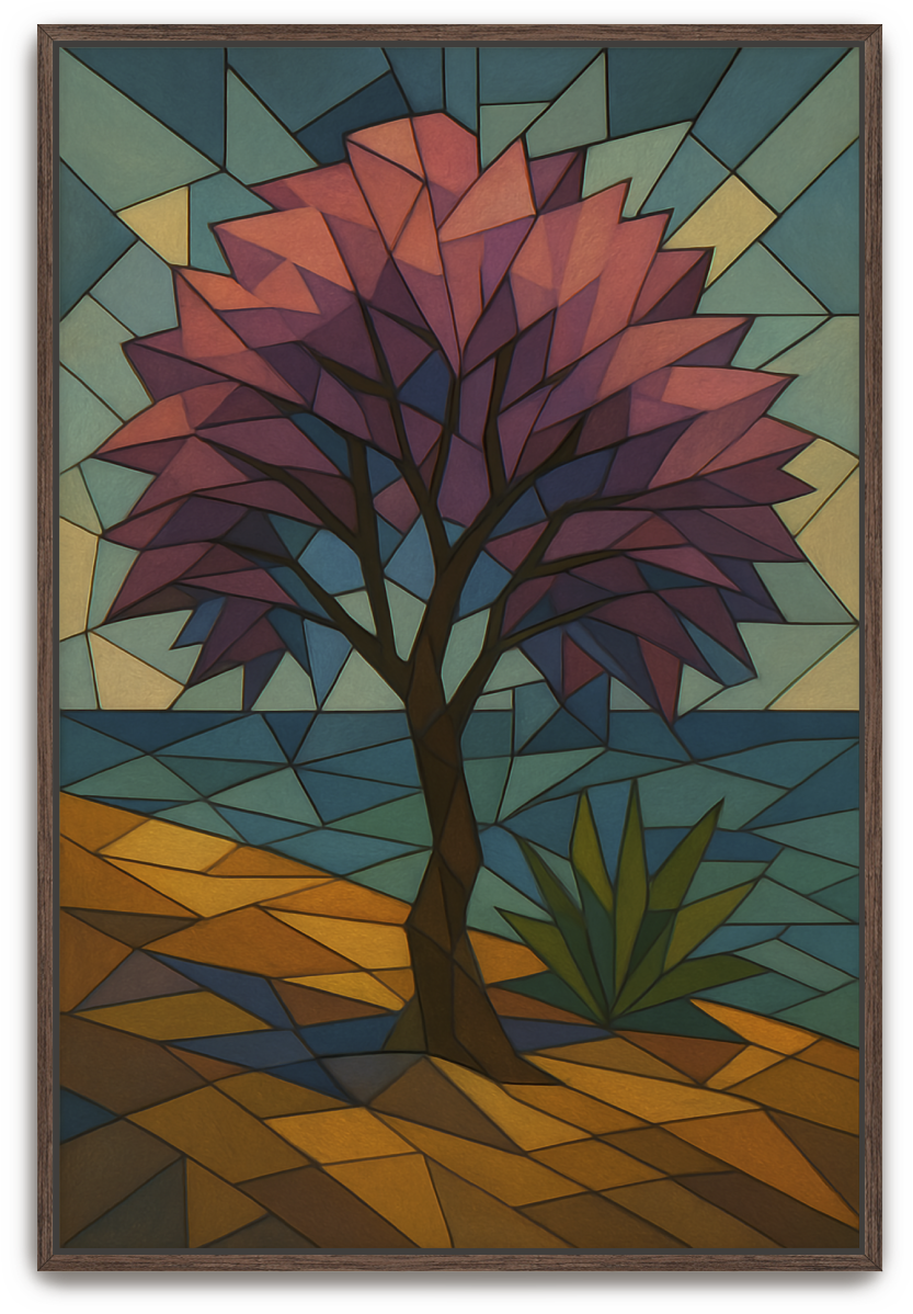 Tree Cubism Examples Tamarisk Tree - Cubism