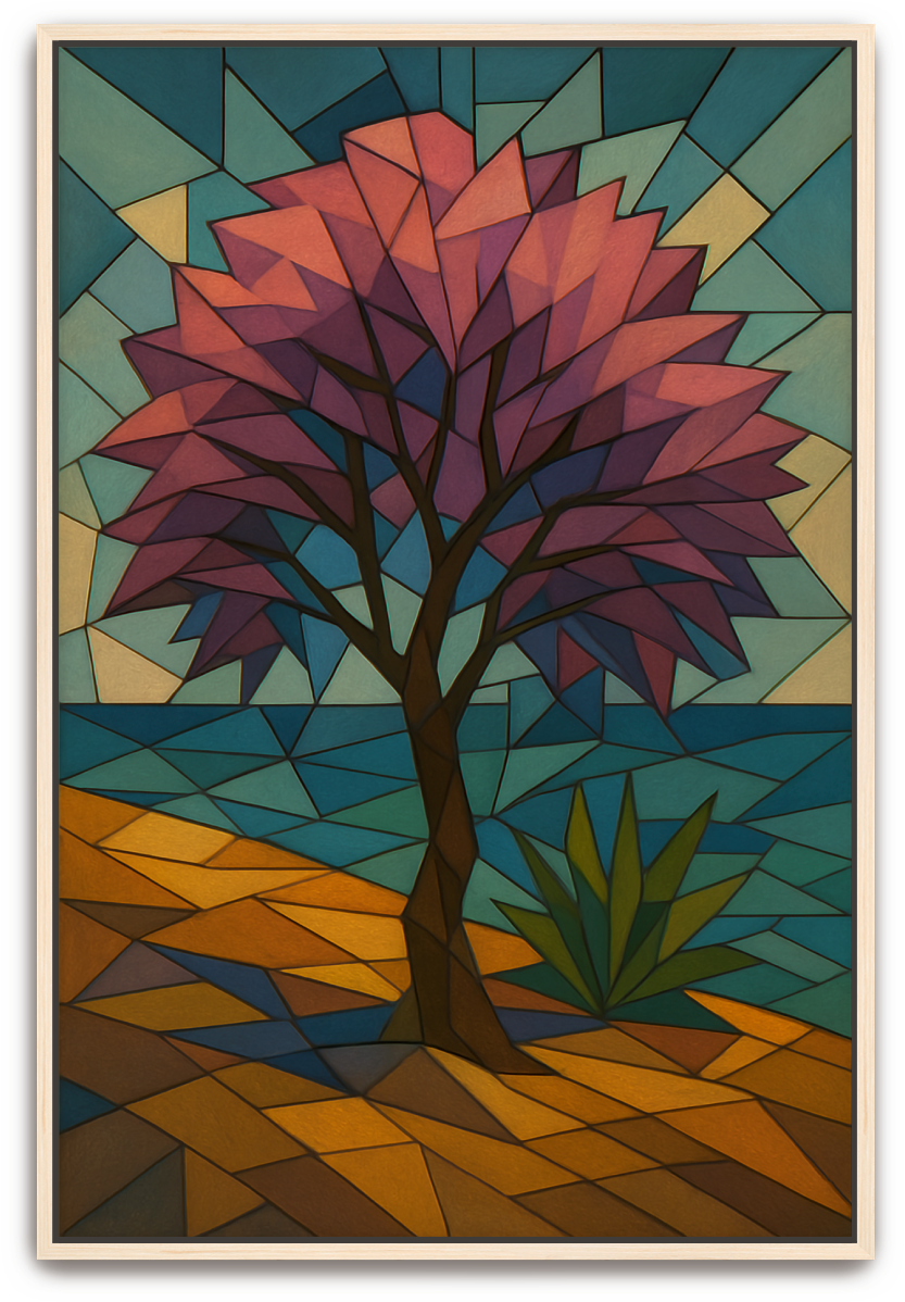 Tamarisk Tree - Cubism - Scriptures Illustrated