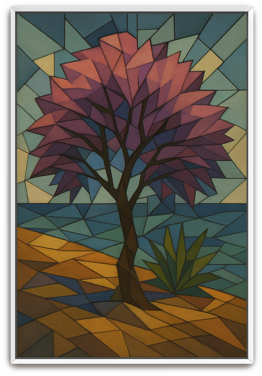 Tamarisk Tree - Cubism - Scriptures Illustrated