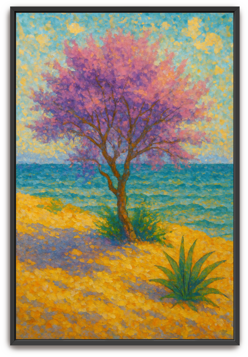 Tamarisk Tree - Pointillism - Scriptures Illustrated
