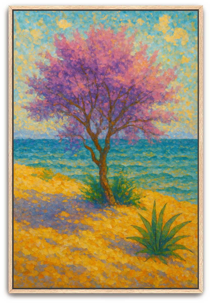 Tamarisk Tree - Pointillism - Scriptures Illustrated