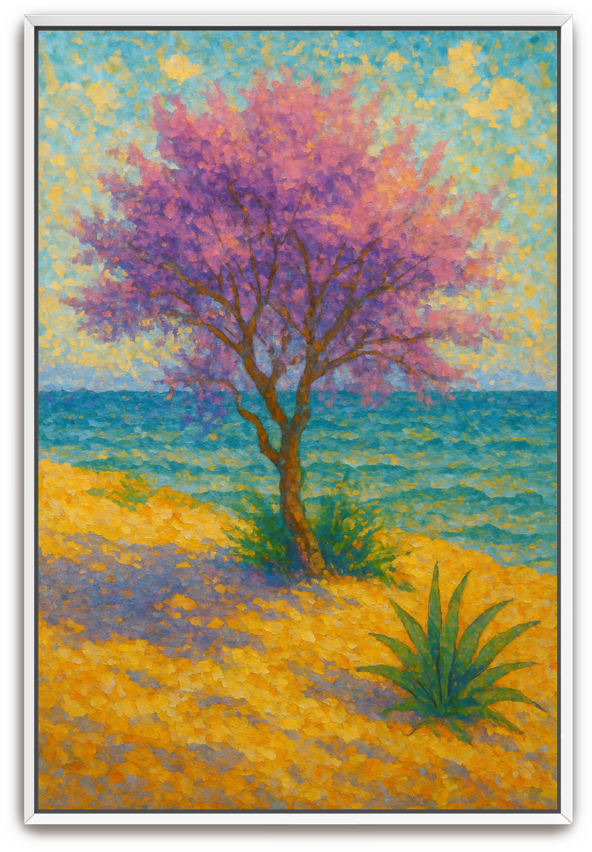 Tamarisk Tree - Pointillism - Scriptures Illustrated
