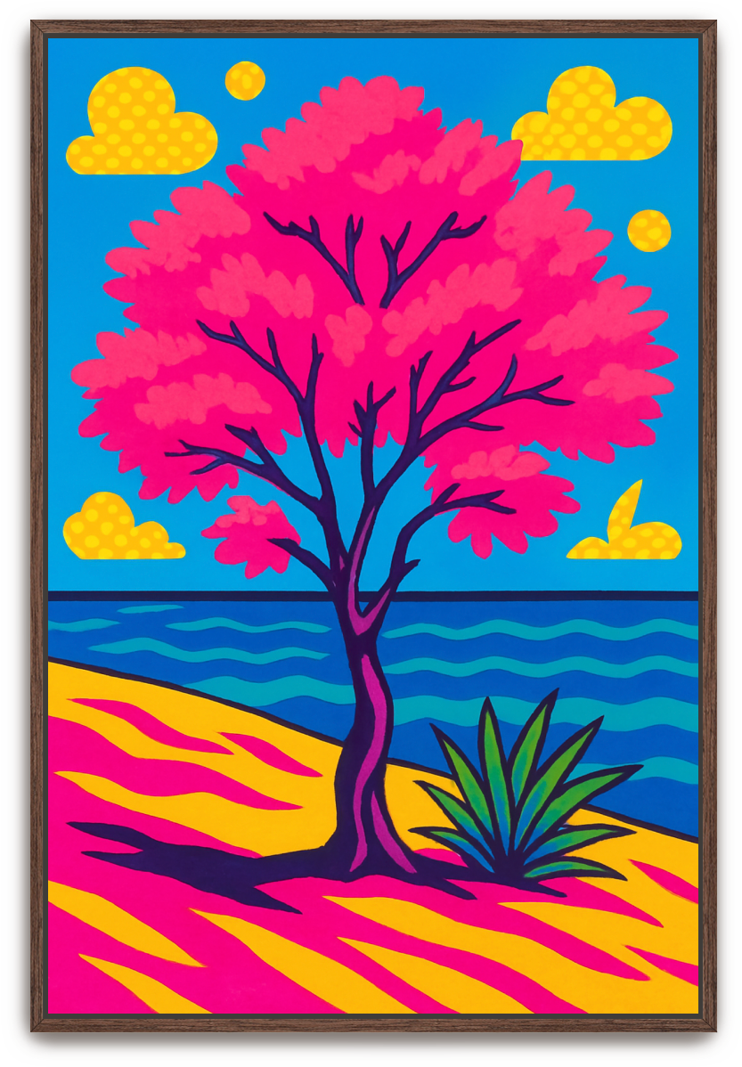 Tamarisk Tree - Pop Art - Scriptures Illustrated