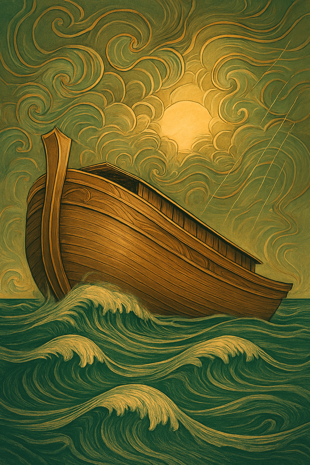 The Ark - Art Nouveau - Scriptures Illustrated